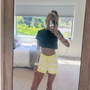 Brand new yellow knit skirt